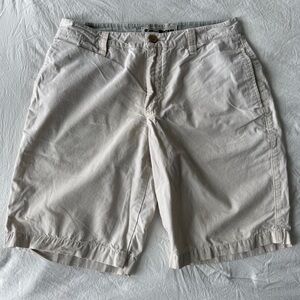 Tailor Vintage Cream Flat Front Shorts